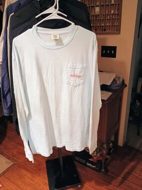 Comfort Colors Light Blue Long Sleeve Pocket Tee Bin 1